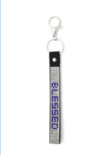 Load image into Gallery viewer, BLESSED BLING SHORT LANYARD KEYCHAIN
