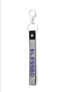 BLESSED BLING SHORT LANYARD KEYCHAIN