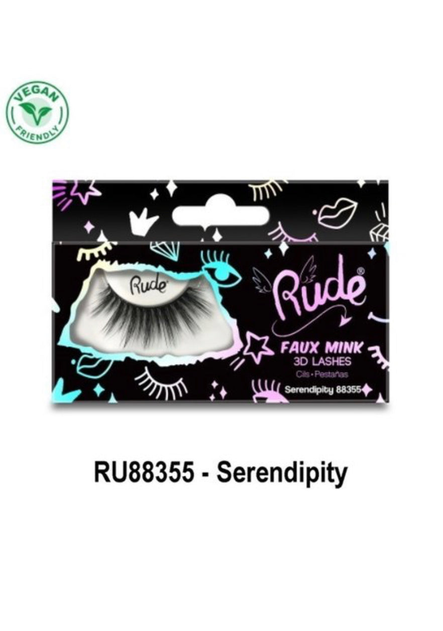 - RUDE Faux Mink 3D Lashes Serendipity