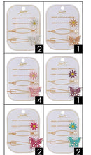 Load image into Gallery viewer, Butterfly 4 pc hair clip
