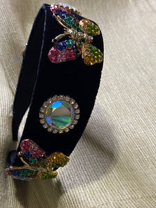 Colorful Butterfly Bling headband