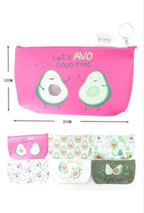 Avocado Theme Pouch/ Makeup bag