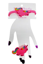 Load image into Gallery viewer, Kids Unicorn Soft and Animated Bracelet and Ring
