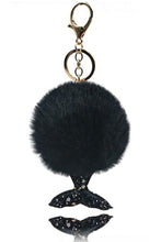 Load image into Gallery viewer, Mermaid Pompom Key chain
