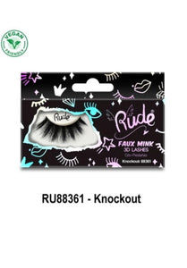 - RUDE Faux Mink 3D Lashes - Knockout