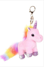 Load image into Gallery viewer, Plush Unicorn Key Chain
