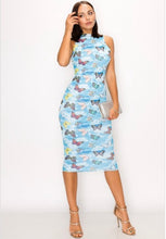 Load image into Gallery viewer, BUTTERFLY IN THE SKY TANK MIDI DRESS
