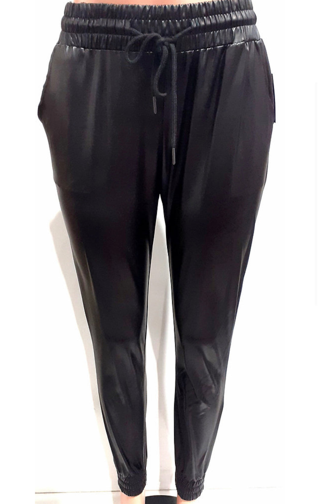 PU Leather Pants Black