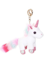 Load image into Gallery viewer, Plush Unicorn Key Chain
