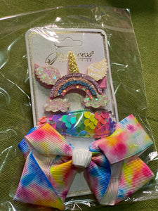 Unicorn 🦄 3 pc hair clip