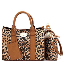 Load image into Gallery viewer, Leopard Bag Medium 2 pc
