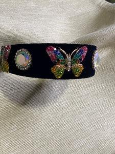 Colorful Butterfly Bling headband