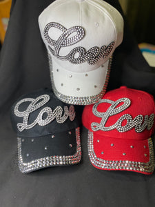 Love bling hats