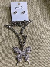 Load image into Gallery viewer, Large Butterfly necklace set
