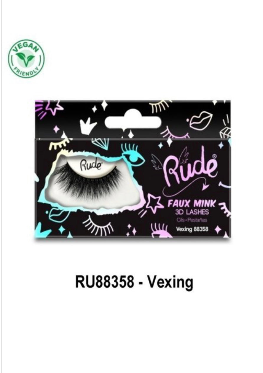 - RUDE Faux Mink 3D Lashes Vexing