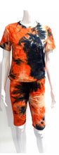 Load image into Gallery viewer, 2 Pc short and shirt set tie dye
