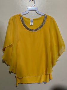 Black or Yellow blouse  with bling