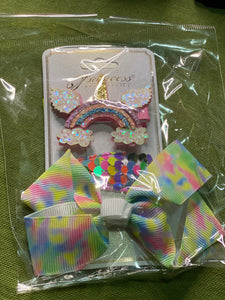 Unicorn 🦄 3 pc hair clip