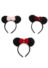 Load image into Gallery viewer, Mickey Ears Faux Fur Ear Headband
