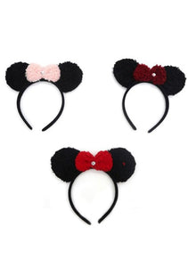 Mickey Ears Faux Fur Ear Headband