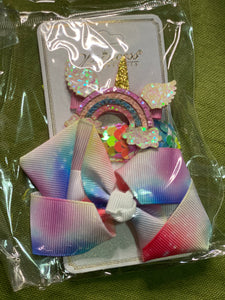 Unicorn 🦄 3 pc hair clip