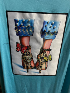 Bling heel Butterfly Shirts