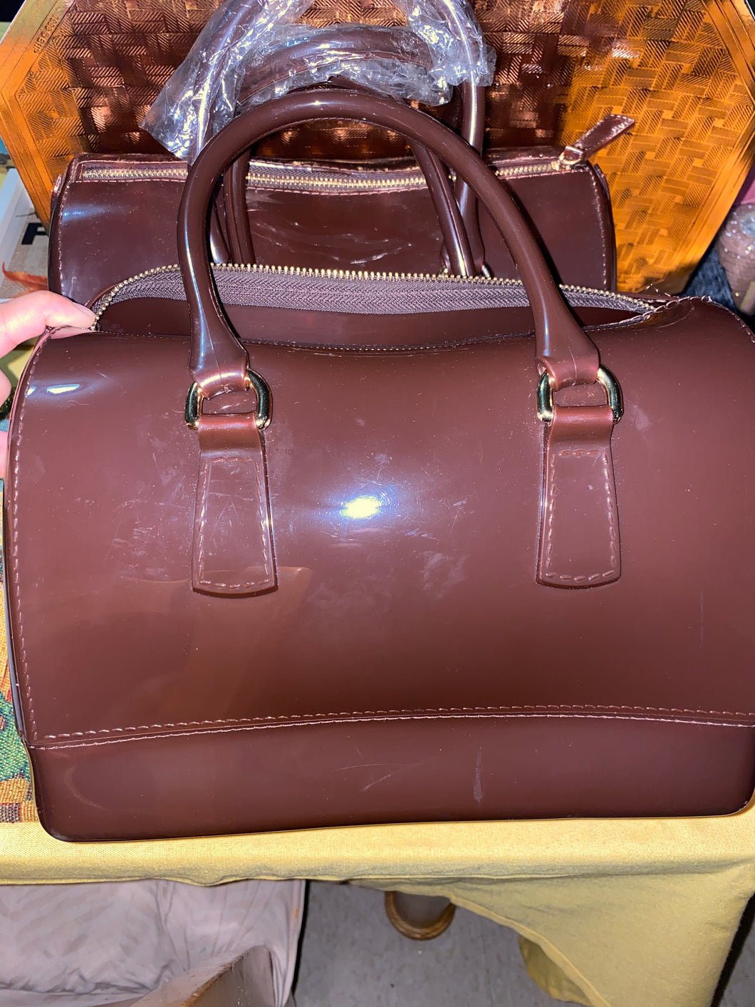 Brown Tote Bag Large