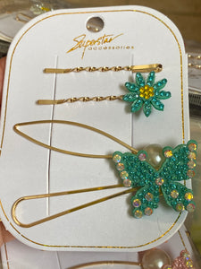 Butterfly 4 pc hair clip