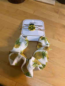 Pineapple Hair Scrunchi set