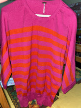 Load image into Gallery viewer, Pink and orange strip sweater
