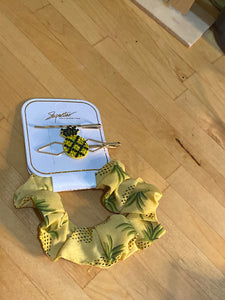 Pineapple Hair Scrunchi set